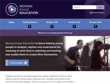 Tablet Screenshot of movingimageeducation.org